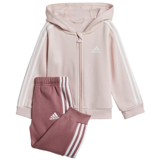 Adidas Βρεφικές φόρμες σετ Essentials Fleece 3-Stripes Full-Zip Hooded Set